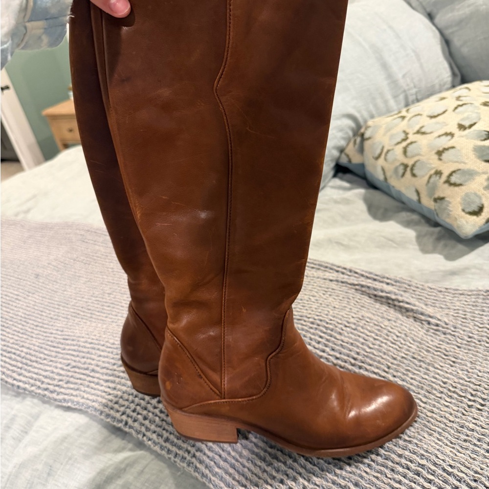 Frye Brown Leather Women's Boots